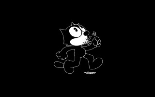 Cartoon character black background white - loony toon free wallpaper