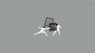 Man block soccer goal backboard - blunt free wallpaper