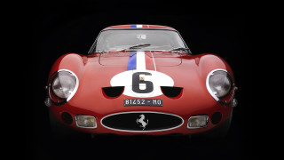 Red sports car number six - end free wallpaper
