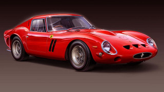 Red sports car studio black 7 - bernardo cavallino free wallpaper