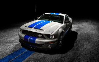 Mustang cobra digital rendering beach - eddie mendoza free wallpaper