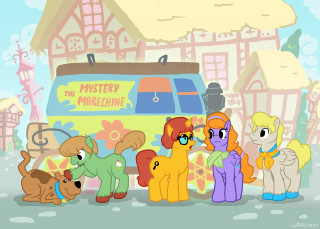 Little ponies bus sign group - little pony free wallpaper