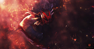 Masked man red mask confetti - man free wallpaper
