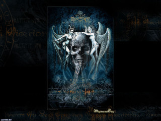 Skull wings demon face image - a skull free wallpaper