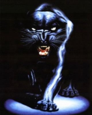 Black cat glowing eyes claws - bill ward free wallpaper