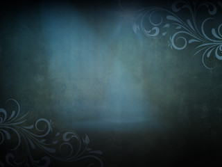 Dark room blue light black 2 - floral free wallpaper