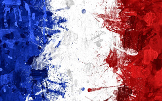 France flag grungy effect red 2 - art noveau free wallpaper