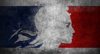 Man face france flag woman - a womans face free wallpaper