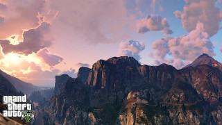 Mountain bridge clouds sunset background - a sunset in the background free wallpaper