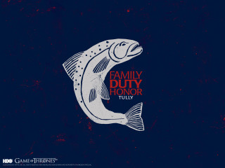 Fish family duty honor blue - game free wallpaper