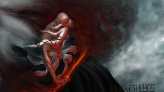 Woman red hair black dress 8 - a red flame free wallpaper