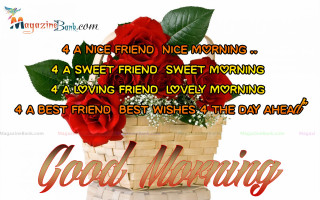 Basket of roses good morning - the word good morning free wallpaper