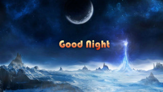 Night sky moon star mountains - night free wallpaper