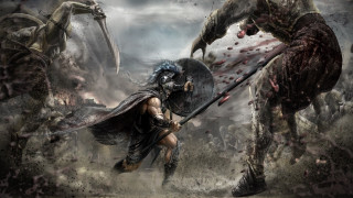 Man helmet armor sword monsters - a man in a helmet and armor free wallpaper