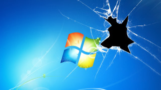 Broken window star blue sky 11 - a broken window free wallpaper