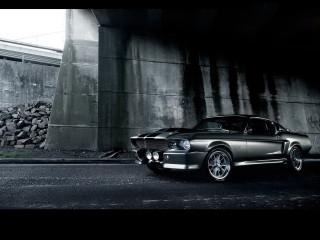 Black white car tunnel wall - photo of a car free wallpaper