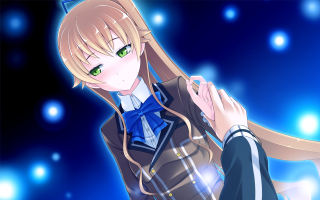 Anime character long blonde hair 4 - a brown jacket free wallpaper