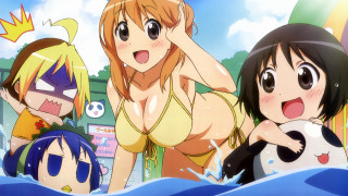 Anime girls bathing suits water 2 - a bikini free wallpaper