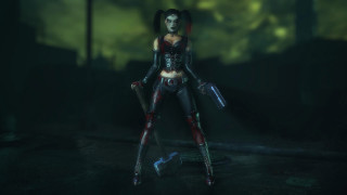 Gothic woman black red hammer - a green light free wallpaper