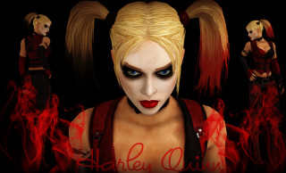 Blonde woman red smoke demon - red smoke free wallpaper