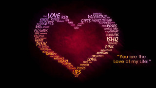 Heart shaped word cloud quote 2 - a heart free wallpaper