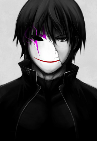 Creepy man black coat purple - cedric seaut keos masons free wallpaper