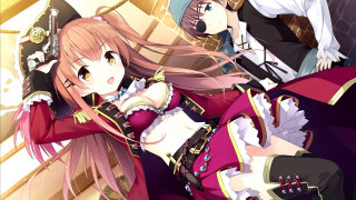Anime girls standing building clock - a couple of anime girls free wallpaper