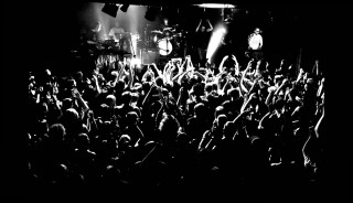 Crowd concert hands up stage - a crowd of people free wallpaper