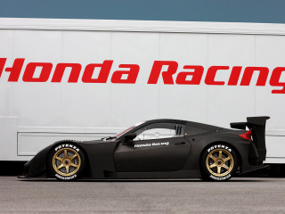 Black sports car white truck - logo free wallpaper