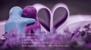 Birds purple flower field heart - a couple of birds free wallpaper