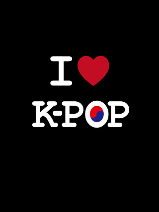 Kpop heart love black background - free love wallpaper