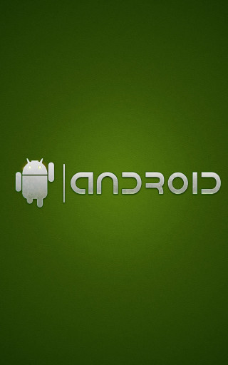 Green background android white logo - andries stock free wallpaper