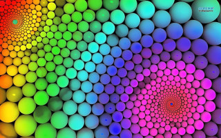 Colorful background circles spiral design 2 - triadic free wallpaper