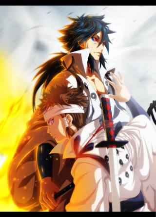 Anime characters swords standing next 2 - les nabis free wallpaper