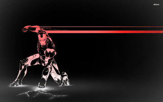 Man red black suit running - his hand and a helmet free wallpaper