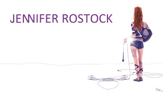 Woman backpack crutches standing white - a white background free wallpaper