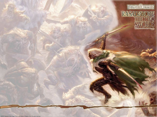 Man horse sword crowd painting - donato giancola free wallpaper