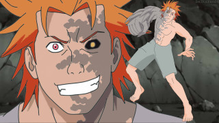 Demon man red hair winged - cell free wallpaper