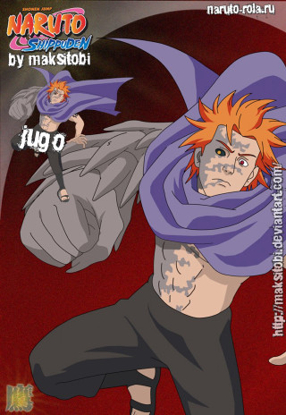 Cartoon character purple scarf orange - purple free wallpaper