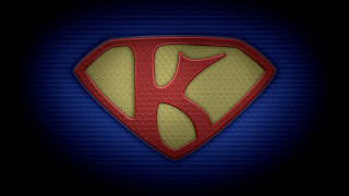 Red yellow logo blue background - heroic free wallpaper