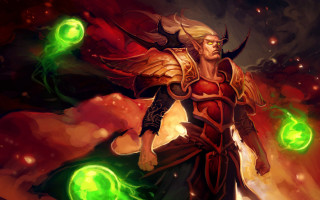 Man sword green orb hand - aleksander gine free wallpaper