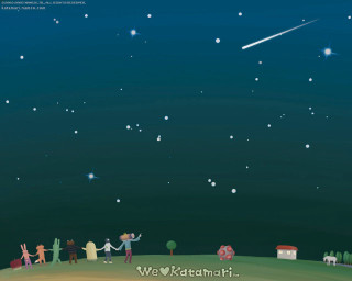 Group people hill stars shooting - chiho aoshima free wallpaper