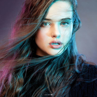 Woman long hair blue eyes 76 - the wind free wallpaper