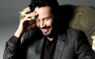 Man suit chair hand head - smiling free wallpaper