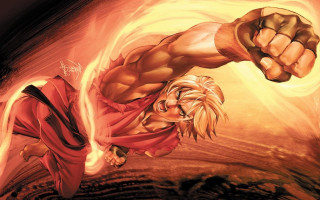 Man fist fire background sky - a fist free wallpaper