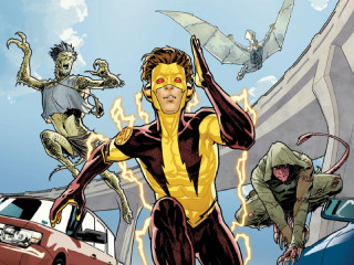 Man yellow black outfit monsters - a yellow face free wallpaper