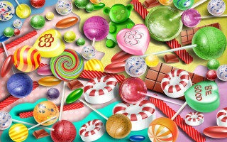 Candy land painting lollipops sweet - a lollipop free wallpaper