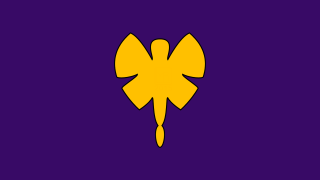 Yellow angel purple background yellow - the bottom of the image free wallpaper