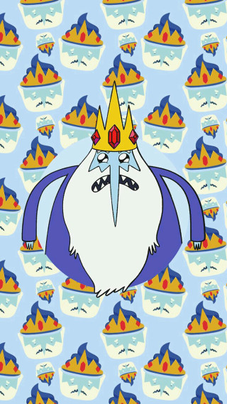 Cartoon character crown blue background 2 - a crown free wallpaper