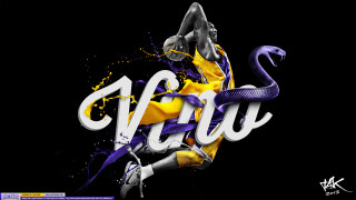 Basketball player jumping snake back - vector curve free wallpaper